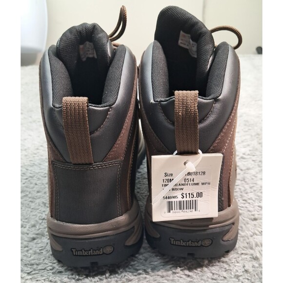 New Timberland Boots Men's 12 Flume Trail Fully Waterproof Mid Hiking Hiker Work - Picture 8 of 13